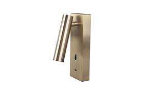 M8987  Tarifa III Switched Wall/Reading Light Adjustable With USB-C Socket, 3W LED, 3000K, 210lm, Switched, Antique Brass, 3yrs Warranty